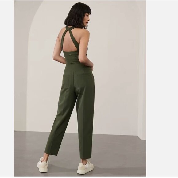 Athleta Endless High Rise Pant Aspen Olive Green Women's 12 533636 Travel - Picture 3 of 16